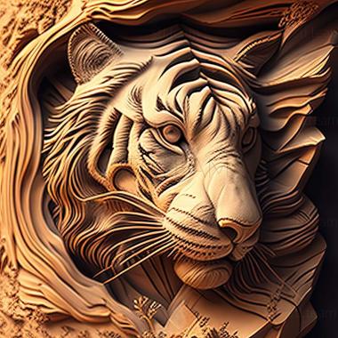 3D модель Тигр (STL)